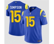 Men's Los Angeles Rams #15 Ty Simpson Royal 2026 Draft F.U.S.E. Vapor Limited Football Stitched Jersey