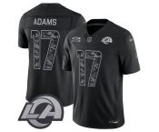 Men's Los Angeles Rams #17 Davante Adams Black 2026 F.U.S.E. Salute to Service Limited Football Stitched Jersey