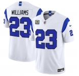 Men's Los Angeles Rams #23 Kyren Williams White 2026 F.U.S.E. With 4- Star C Patch Vapor Limited Football Stitched Jersey
