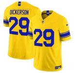 Men's Los Angeles Rams #29 Eric Dickerson Yellow 2026 F.U.S.E. Vapor Limited Football Stitched Jersey