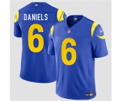 Men's Los Angeles Rams #6 CJ Daniels Royal 2026 Draft F.U.S.E. Vapor Limited Football Stitched Jersey