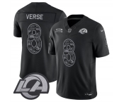 Men's Los Angeles Rams #8 Jared Verse Black 2026 F.U.S.E. Salute to Service Limited Football Stitched Jersey