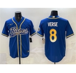 Men's Los Angeles Rams #8 Jared Verse Royal Cool Base Stitched Baseball Jersey