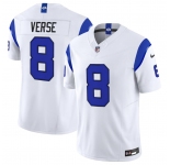 Men's Los Angeles Rams #8 Jared Verse White 2026 F.U.S.E. Vapor Limited Football Stitched Jersey