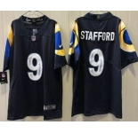 Men's Los Angeles Rams #9 Matthew Stafford Limited Navy Rivalries Vapor Jersey