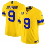 Men's Los Angeles Rams #9 Matthew Stafford Yellow 2026 F.U.S.E. With 4- Star C Patch Vapor Limited Football Stitched Jersey