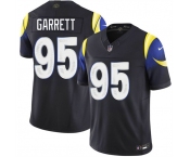Men's Los Angeles Rams #95 Myles Garrett Black 2025 F.U.S.E. “Rivalries” Vapor Limited Football Stitched Jersey