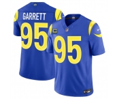 Men's Los Angeles Rams #95 Myles Garrett Royal 2026 F.U.S.E. 4-Star C Patch Vapor Limited Football Stitched Jersey