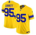 Men's Los Angeles Rams #95 Myles Garrett Yellow 2026 F.U.S.E. Vapor Limited Football Stitched Jersey