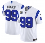 Men's Los Angeles Rams #99 Aaron Donald White 2026 F.U.S.E. With 4- Star C Patch Vapor Limited Football Stitched Jersey