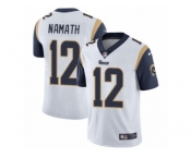 Men's Nike Los Angeles Rams #12 Joe Namath Vapor Untouchable Limited White NFL Jersey