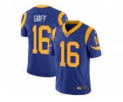 Men's Nike Los Angeles Rams #16 Jared Goff Vapor Untouchable Limited Royal Blue Alternate NFL Jersey