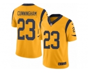 Men's Nike Los Angeles Rams #23 Benny Cunningham Limited Gold Rush NFL Jersey