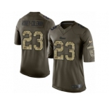 Men's Nike Los Angeles Rams #23 Nickell Robey-Coleman Limited Green Salute to Service NFL Jersey