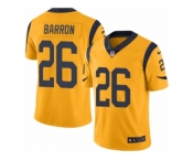 Men's Nike Los Angeles Rams #26 Mark Barron Limited Gold Rush NFL Jersey