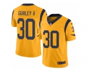Men's Nike Los Angeles Rams #30 Todd Gurley Limited Gold Rush NFL Jersey