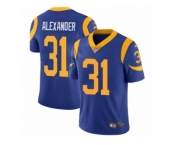 Men's Nike Los Angeles Rams #31 Mo Alexander Vapor Untouchable Limited Royal Blue Alternate NFL Jersey