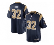 Men's Nike Los Angeles Rams #32 Troy Hill Limited Navy Blue Team Color NFL Jersey