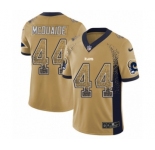 Men's Nike Los Angeles Rams #44 Jacob McQuaide Limited Gold Rush Drift Fashion NFL Jersey