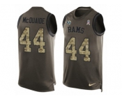 Men's Nike Los Angeles Rams #44 Jacob McQuaide Limited Green Salute to Service Tank Top NFL Jersey