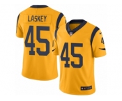 Men's Nike Los Angeles Rams #45 Zach Laskey Limited Gold Rush NFL Jersey