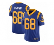 Men's Nike Los Angeles Rams #68 Jamon Brown Vapor Untouchable Limited Royal Blue Alternate NFL Jersey