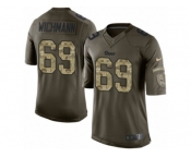 Men's Nike Los Angeles Rams #69 Cody Wichmann Limited Green Salute to Service NFL Jersey