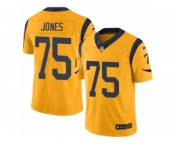 Men's Nike Los Angeles Rams #75 Deacon Jones Limited Gold Rush NFL Jersey