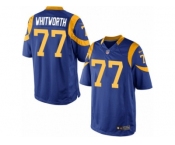 Men's Nike Los Angeles Rams #77 Andrew Whitworth Limited Royal Blue Alternate NFL Jersey