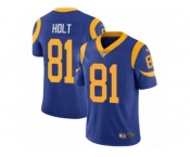 Men's Nike Los Angeles Rams #81 Torry Holt Vapor Untouchable Limited Royal Blue Alternate NFL Jersey