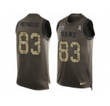 Men's Nike Los Angeles Rams #83 Josh Reynolds Limited Green Salute to Service Tank Top NFL Jersey