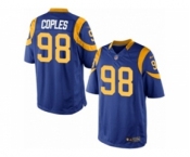 Men's Nike Los Angeles Rams #98 Quinton Coples Limited Royal Blue Alternate NFL Jersey