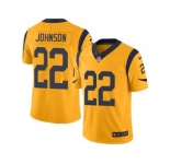 Nike Los Angeles Rams #22 Trumaine Johnson Gold Men's Stitched NFL Limited Rush Jersey