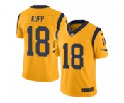 Nike Rams #18 Cooper Kupp Gold Men's Stitched NFL Limited Rush Jersey
