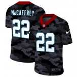 Carolina Panthers #22 Christian McCaffrey Men's Nike 2020 Black CAMO Vapor Untouchable Limited Stitched NFL Jersey