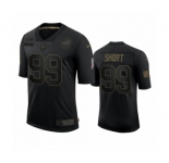 Carolina Panthers #99 Kawann Short Black 2020 Salute to Service Limited Jersey