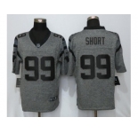 Men Nike Carolina Panthers #99 Kawann Short Gray Stitched Gridiron Gray Limited Jersey