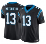 Men's Carolina Panthers #13 John Metchie III Black 2026 F.U.S.E. Vapor Limited Football Stitched Jersey