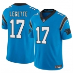 Men's Carolina Panthers #17 Xavier Legette Blue 2024 Draft F.U.S.E. Vapor Limited Football Stitched Jersey