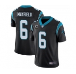 Men's Carolina Panthers 2022 #6 Baker Mayfield Black With 3-star C Patch Vapor Untouchable Limited Stitched Jersey