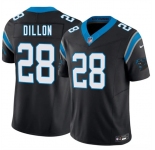 Men's Carolina Panthers #28 A.J. Dillon Black 2026 F.U.S.E. Vapor Limited Football Stitched Jersey