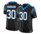 Men's Carolina Panthers #30 Chuba Hubbard Black 2026 F.U.S.E. 1-Star C Patch Vapor Limited Football Stitched Jersey