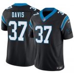 Men's Carolina Panthers #37 Miles Davis Black 2026 Draft F.U.S.E. Vapor Limited Football Stitched Jersey
