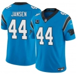 Men's Carolina Panthers #44 J. J. Jansen Blue 2026 F.U.S.E. 4-Star C Patch Vapor Limited Football Stitched Jersey