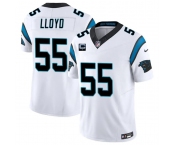 Men's Carolina Panthers #55 Devin Lloyd White 2026 F.U.S.E. 1-Star C Patch Vapor Limited Football Stitched Jersey