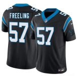 Men's Carolina Panthers #57 Monroe Freeling Black 2026 Draft F.U.S.E. Vapor Limited Football Stitched Jersey