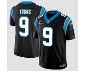 Men's Carolina Panthers #9 Bryce Young Black 2026 F.U.S.E. 4-Star C Patch Vapor Limited Football Stitched Jersey