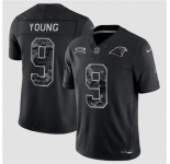 Men's Carolina Panthers #9 Bryce Young Black F.U.S.E. 2026 Salute to Service Limited Football Stitched Jersey