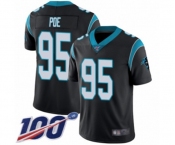 Men's Carolina Panthers #95 Dontari Poe Black Team Color Vapor Untouchable Limited Player 100th Season Football Jersey