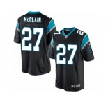 Men's Nike Carolina Panthers #27 Robert McClain Limited Black Team Color NFL Jersey